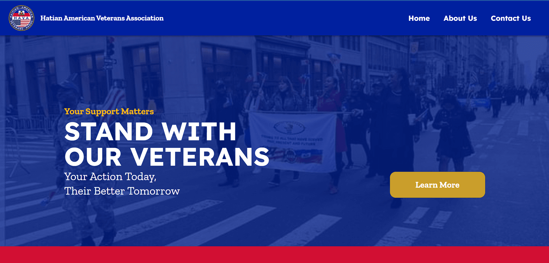 Slide 1 for Haitian American Veterans Association